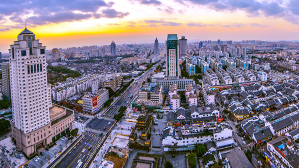 【风光】中山东路看夕阳西下