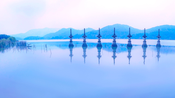 【风光】鸣鹤古镇-七潭印月